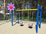 На фото Детские качели ИК-3001 - 1 из раздела Портфолио сайта производителя в Санкт-Петербурге - Dgorodki.ru