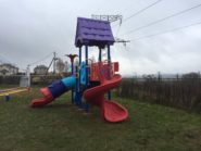 На фото Детский игровой комплекс PS-101 с песочницей - 3 из раздела Портфолио сайта производителя в Санкт-Петербурге - Dgorodki.ru