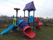 На фото Детский игровой комплекс PS-101 с песочницей - 7 из раздела Портфолио сайта производителя в Санкт-Петербурге - Dgorodki.ru