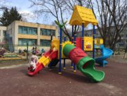 На фото Игровой комплекс PS-101 - 5 из раздела Пластиковые детские площадки сайта производителя в Санкт-Петербурге - Dgorodki.ru