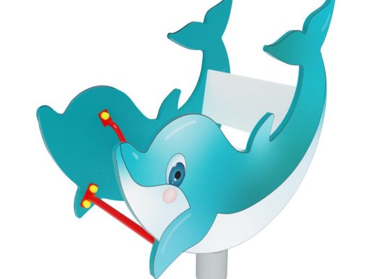 На фото ИО 7.090 Качалка на пружине Дельфин из раздела Качалки на пружине сайта производителя в Санкт-Петербурге - Dgorodki.ru