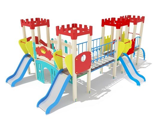 На фото ПДИ 1.11 из раздела Игровые комплексы 2-7 лет сайта производителя в Санкт-Петербурге - Dgorodki.ru