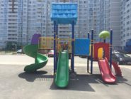 На фото Детский игровой комплекс PS-105 с качелями «Гнездо» - 2 из раздела Портфолио сайта производителя в Санкт-Петербурге - Dgorodki.ru