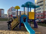 На фото Детский игровой комплекс PS-1217 - 3 из раздела Портфолио сайта производителя в Санкт-Петербурге - Dgorodki.ru