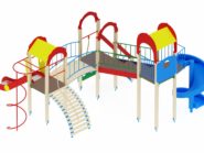 На фото Игровой комплекс ПДИ 2.22 - 2 из раздела Игровые комплексы 3-12 лет сайта производителя в Санкт-Петербурге - Dgorodki.ru
