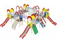 На фото Игровой комплекс ПДИ 2.34 - 1 из раздела Игровые комплексы 3-12 лет сайта производителя в Санкт-Петербурге - Dgorodki.ru