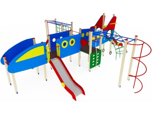 На фото Игровой комплекс ПДИ 2.48 из раздела Игровые комплексы 3-12 лет сайта производителя в Санкт-Петербурге - Dgorodki.ru