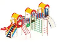 На фото Игровой комплекс ПДИ 2.19 - 1 из раздела Игровые комплексы 3-12 лет сайта производителя в Санкт-Петербурге - Dgorodki.ru