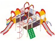 На фото Игровой комплекс ПДИ 2.28 - 1 из раздела Игровые комплексы 3-12 лет сайта производителя в Санкт-Петербурге - Dgorodki.ru