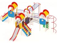 На фото Игровой комплекс ПДИ 2.29 - 1 из раздела Игровые комплексы 3-12 лет сайта производителя в Санкт-Петербурге - Dgorodki.ru