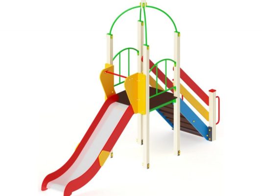 На фото Игровой комплекс ПДИ 2.36 из раздела Игровые комплексы 3-12 лет сайта производителя в Санкт-Петербурге - Dgorodki.ru