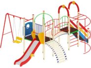 На фото Игровой комплекс ПДИ 2.411 - 1 из раздела Игровые комплексы 3-12 лет сайта производителя в Санкт-Петербурге - Dgorodki.ru