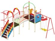 На фото Игровой комплекс ПДИ 2.411 - 2 из раздела Игровые комплексы 3-12 лет сайта производителя в Санкт-Петербурге - Dgorodki.ru