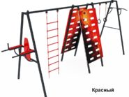 На фото СК 6.315 Спортивный комплекс - 2 из раздела Спортивное оборудование сайта производителя в Санкт-Петербурге - Dgorodki.ru