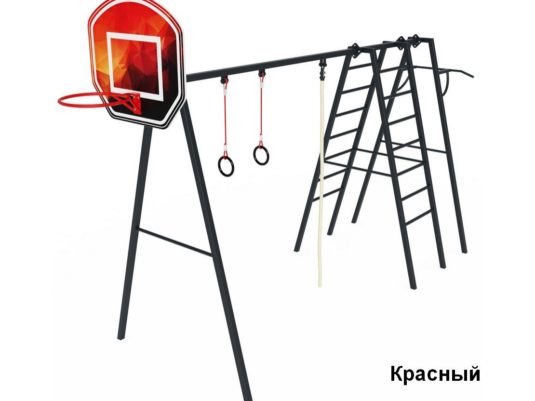 На фото СК 6.322 Спортивный комплекс из раздела Спортивное оборудование сайта производителя в Санкт-Петербурге - Dgorodki.ru
