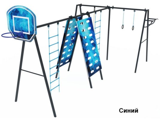 На фото СК 6.326 Спортивный комплекс из раздела Спортивное оборудование сайта производителя в Санкт-Петербурге - Dgorodki.ru