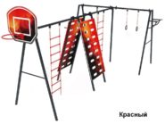 На фото СК 6.326 Спортивный комплекс - 2 из раздела Спортивное оборудование сайта производителя в Санкт-Петербурге - Dgorodki.ru