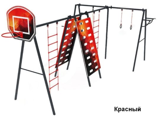 На фото СК 6.326 Спортивный комплекс из раздела Спортивное оборудование сайта производителя в Санкт-Петербурге - Dgorodki.ru