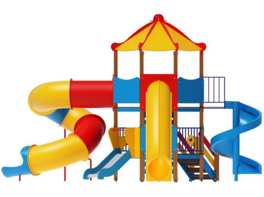 На фото Игровой комплекс ПДИ 2.691 из раздела Игровые комплексы 3-12 лет сайта производителя в Санкт-Петербурге - Dgorodki.ru