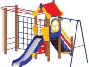 На фото Игровой комплекс ПДИ 2.73 - 1 из раздела Игровые комплексы 3-12 лет сайта производителя в Санкт-Петербурге - Dgorodki.ru