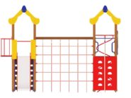 На фото Игровой комплекс ПДИ 2.761 - 3 из раздела Игровые комплексы 3-12 лет сайта производителя в Санкт-Петербурге - Dgorodki.ru