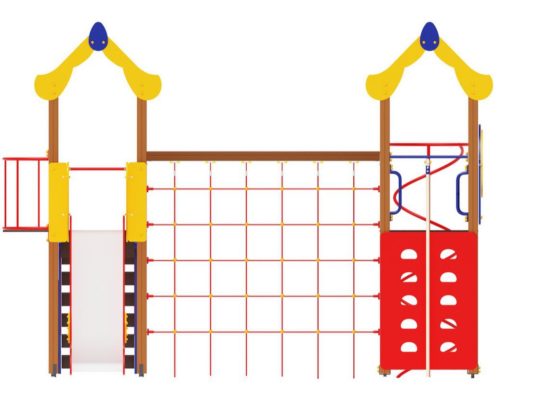 На фото Игровой комплекс ПДИ 2.761 из раздела Игровые комплексы 3-12 лет сайта производителя в Санкт-Петербурге - Dgorodki.ru