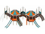 На фото Игровой комплекс ПДИ 2.79 - 1 из раздела Игровые комплексы 3-12 лет сайта производителя в Санкт-Петербурге - Dgorodki.ru