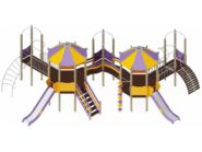 На фото Игровой комплекс ПДИ 2.79 - 2 из раздела Игровые комплексы 3-12 лет сайта производителя в Санкт-Петербурге - Dgorodki.ru