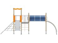 На фото Игровой комплекс ПДИ 2.80 - 4 из раздела Игровые комплексы 3-12 лет сайта производителя в Санкт-Петербурге - Dgorodki.ru