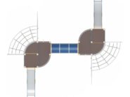На фото Игровой комплекс ПДИ 2.81 - 4 из раздела Игровые комплексы 3-12 лет сайта производителя в Санкт-Петербурге - Dgorodki.ru
