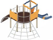 На фото Игровой комплекс ПДИ 2.82 - 2 из раздела Игровые комплексы 3-12 лет сайта производителя в Санкт-Петербурге - Dgorodki.ru